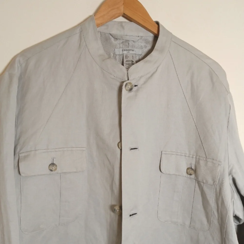 Linen Claiborne Luxe Lined Linen Jacket /Coat / Shirtjack Size Large